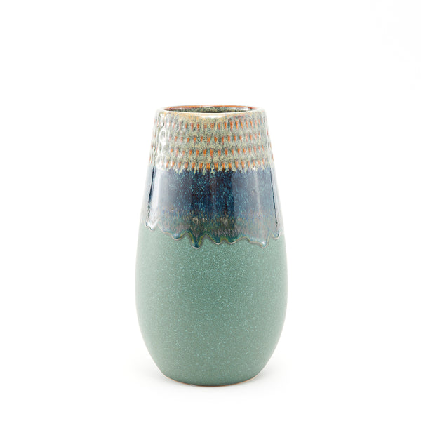 Batch #35, Tall Rounded Hand Glazed Vase