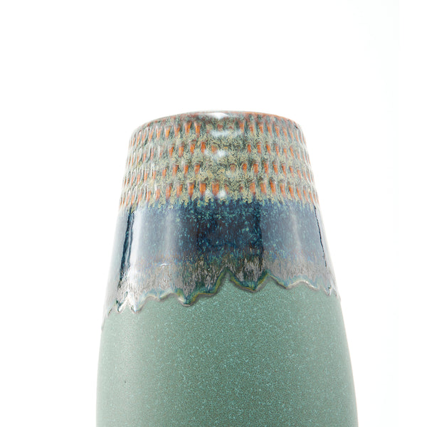 Batch #35, Tall Rounded Hand Glazed Vase