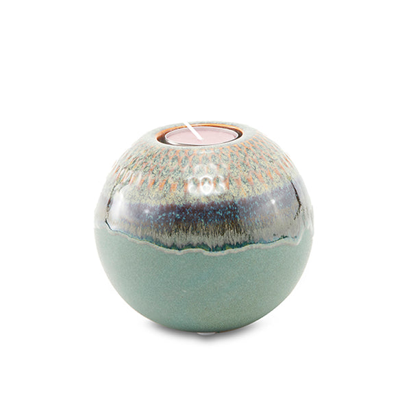 Batch #122, Round Hand Glazed Candle Holder Set